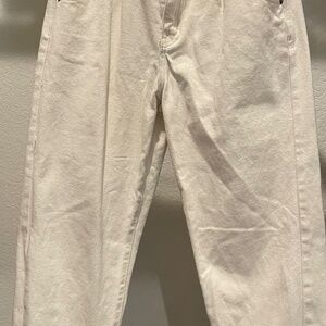 Shein cream-colored jeans